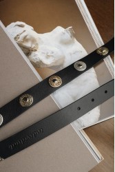 INDIVIDUAL All in You Black Nickel Leather Belt