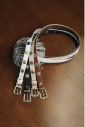 INDIVIDUAL All in You Taba Bronze Leather Belt