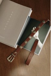 INDIVIDUAL All in You Taba Bronze Leather Belt