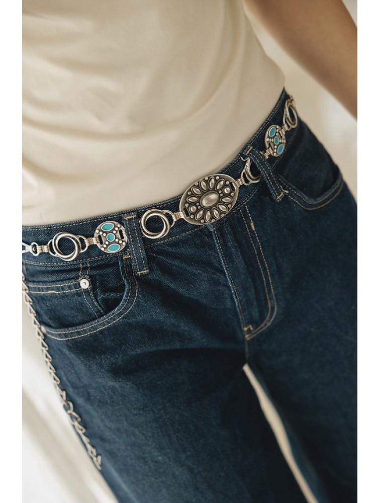 INDIVIDUAL Distant Sun Nickel Chain Belt