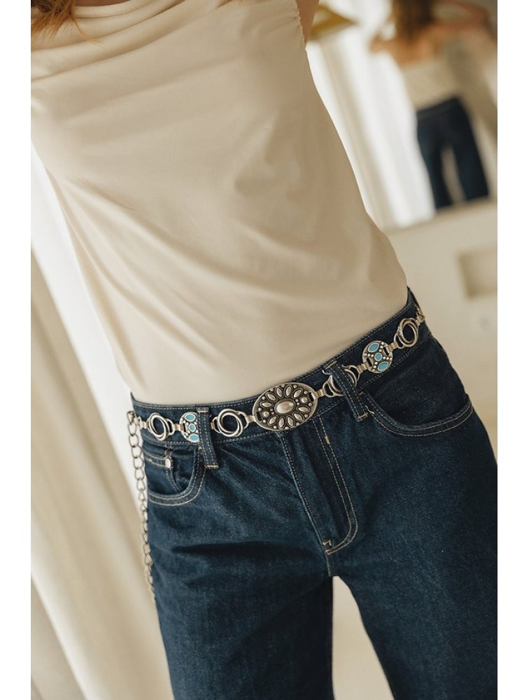 INDIVIDUAL Distant Sun Nickel Chain Belt