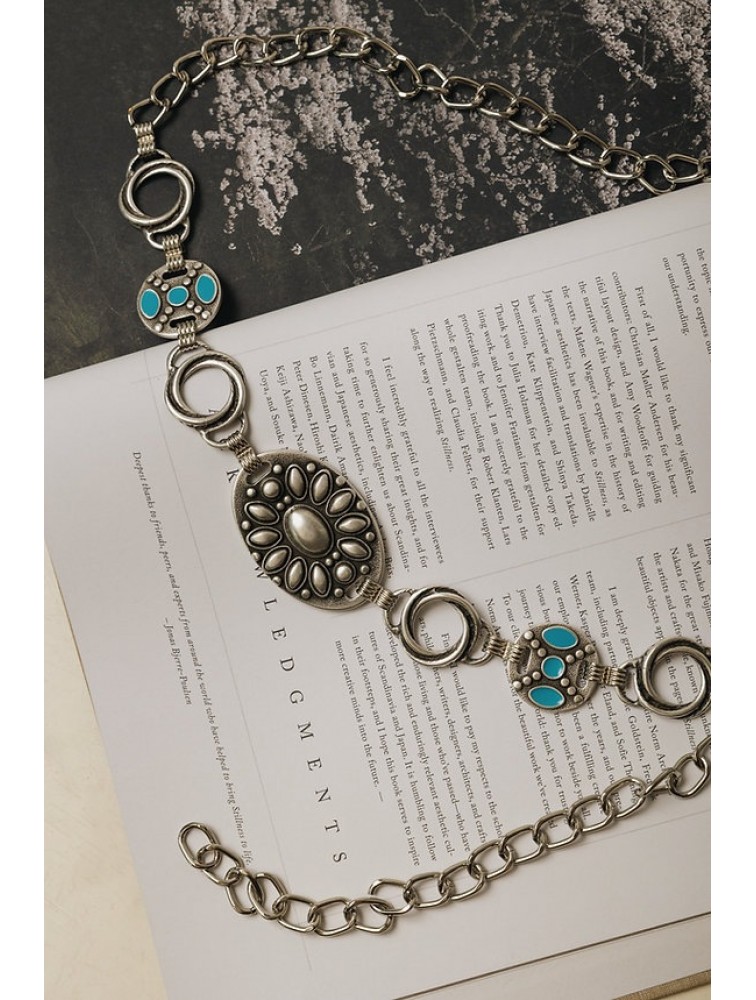 INDIVIDUAL Distant Sun Nickel Chain Belt