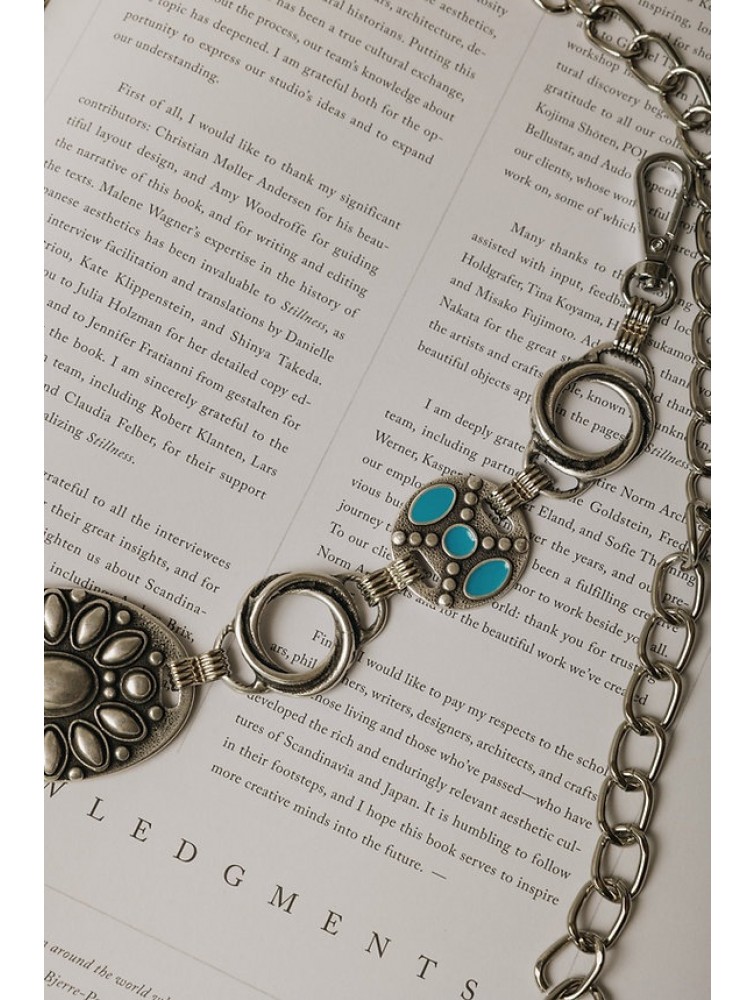 INDIVIDUAL Distant Sun Nickel Chain Belt