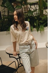 INDIVIDUAL Electric Feel Sand Nickel Leather Belt