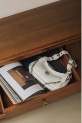 INDIVIDUAL Kashmir  Shoulder Bag Off-White Nickel