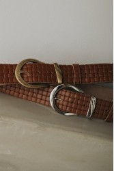 INDIVIDUAL Landslide Taba Bronze Leather Belt