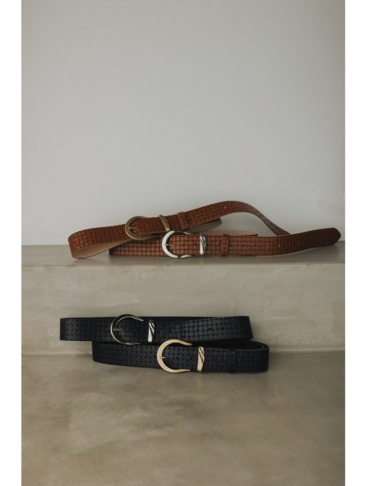 INDIVIDUAL Landslide Taba Bronze Leather Belt