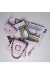 INDIVIDUAL "Loveher" Ροζ Limited Edition Δερμάτινη γυναικεία τσάντα ώμου