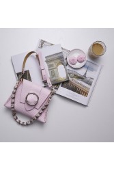 INDIVIDUAL "Loveher" Ροζ Limited Edition Δερμάτινη γυναικεία τσάντα ώμου
