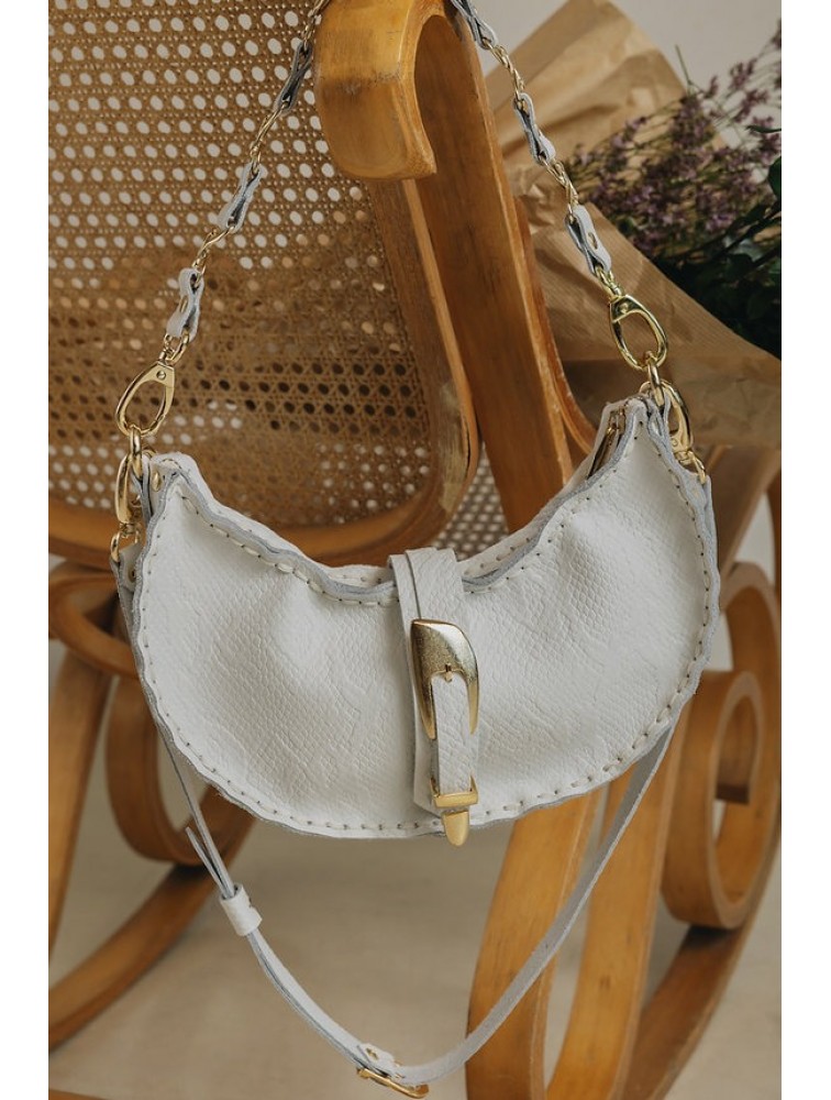 ΙΝDIVIDUAL More Than This Shoulder Bag Off-White Gold
