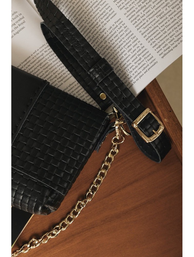 INDIVIDUAL Old and Wise Shoulder Bag Black Gold LIMITED