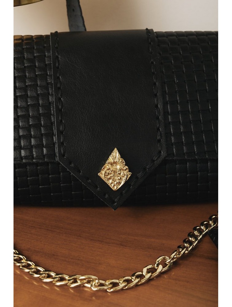 INDIVIDUAL Old and Wise Shoulder Bag Black Gold LIMITED