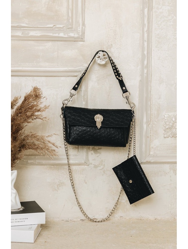 INDIVIDUAL On my Mind Shoulder Bag Black