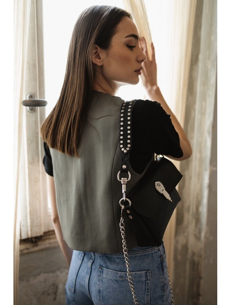 INDIVIDUAL On my Mind Shoulder Bag Black
