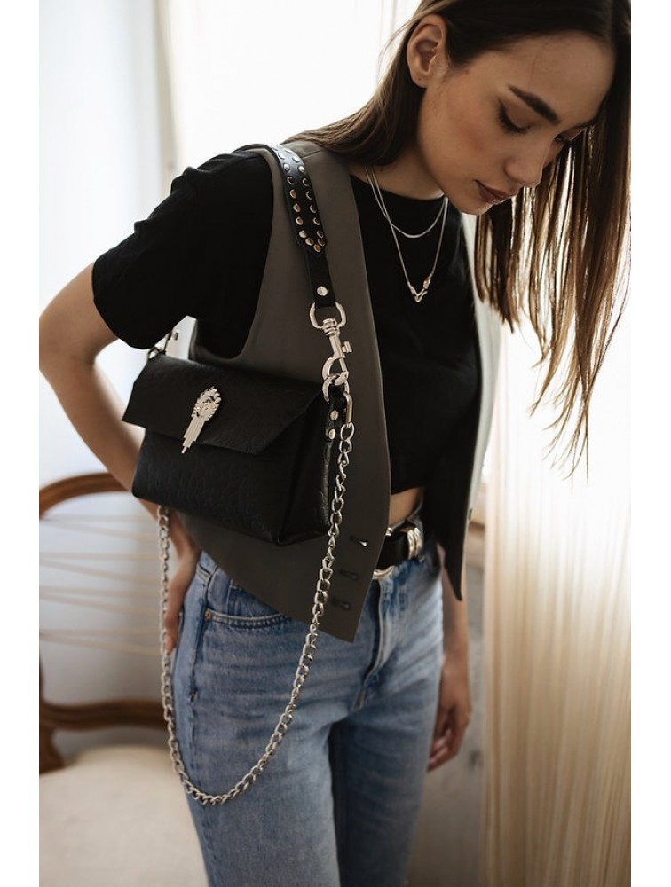 INDIVIDUAL On my Mind Shoulder Bag Black