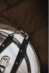 INDIVIDUAL Party Doll Black Nickel Leather Belt