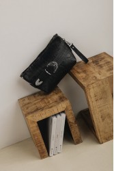 INDIVIDUAL Rhiannon Clutch Bag Black Nickel