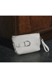 INDIVIDUAL Rhiannon Clutch Bag Off-White Nickel