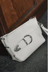 INDIVIDUAL Rhiannon Clutch Bag Off-White Nickel