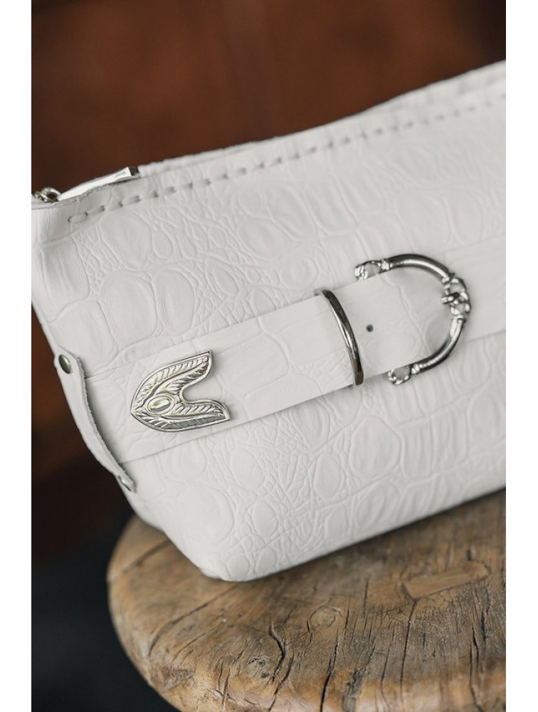 INDIVIDUAL Rhiannon Clutch Bag Off-White Nickel