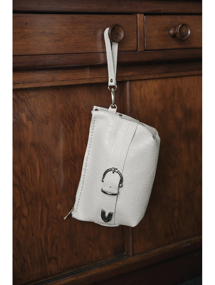 INDIVIDUAL Rhiannon Clutch Bag Off-White Nickel