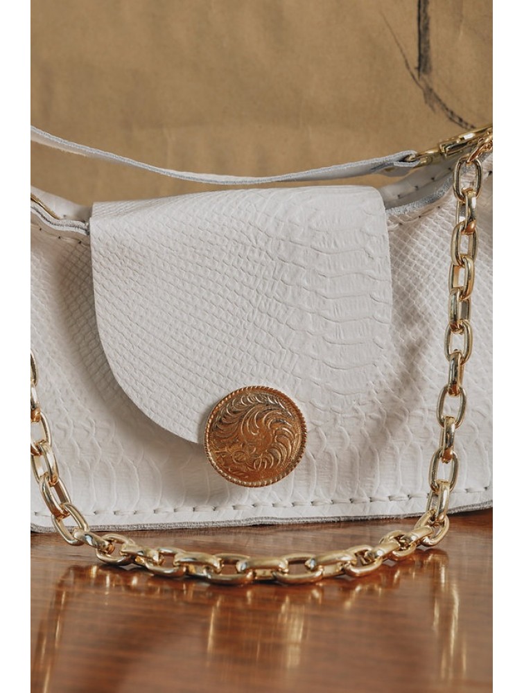 INDIVIDUAL Rise and Shine  Shoulder Bag Off-White Gold