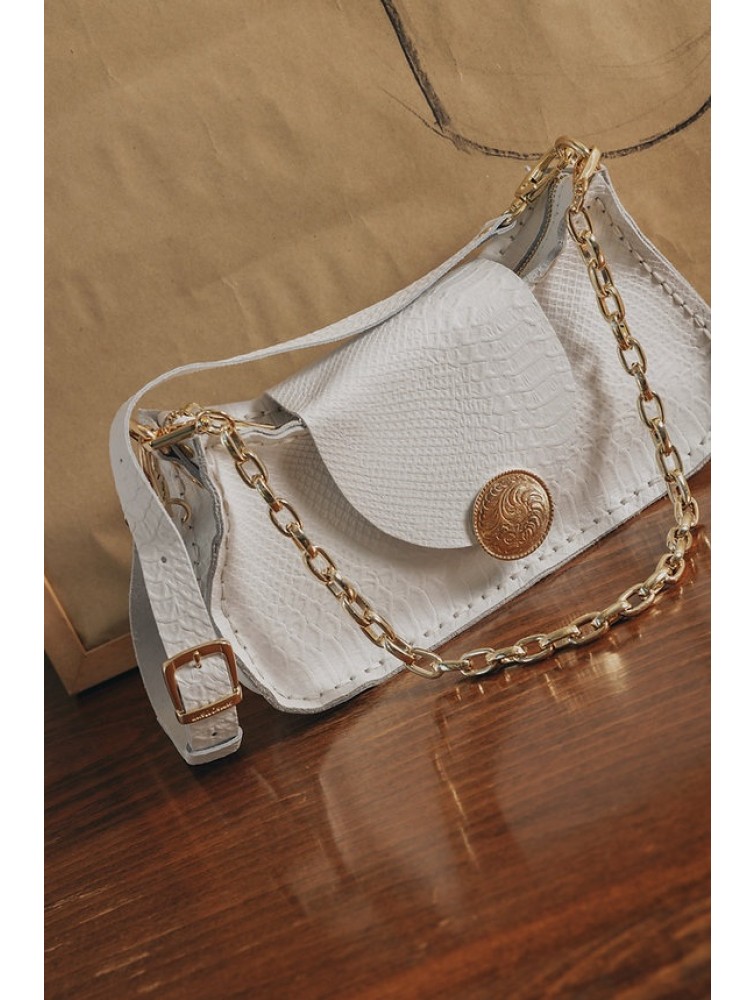 INDIVIDUAL Rise and Shine  Shoulder Bag Off-White Gold