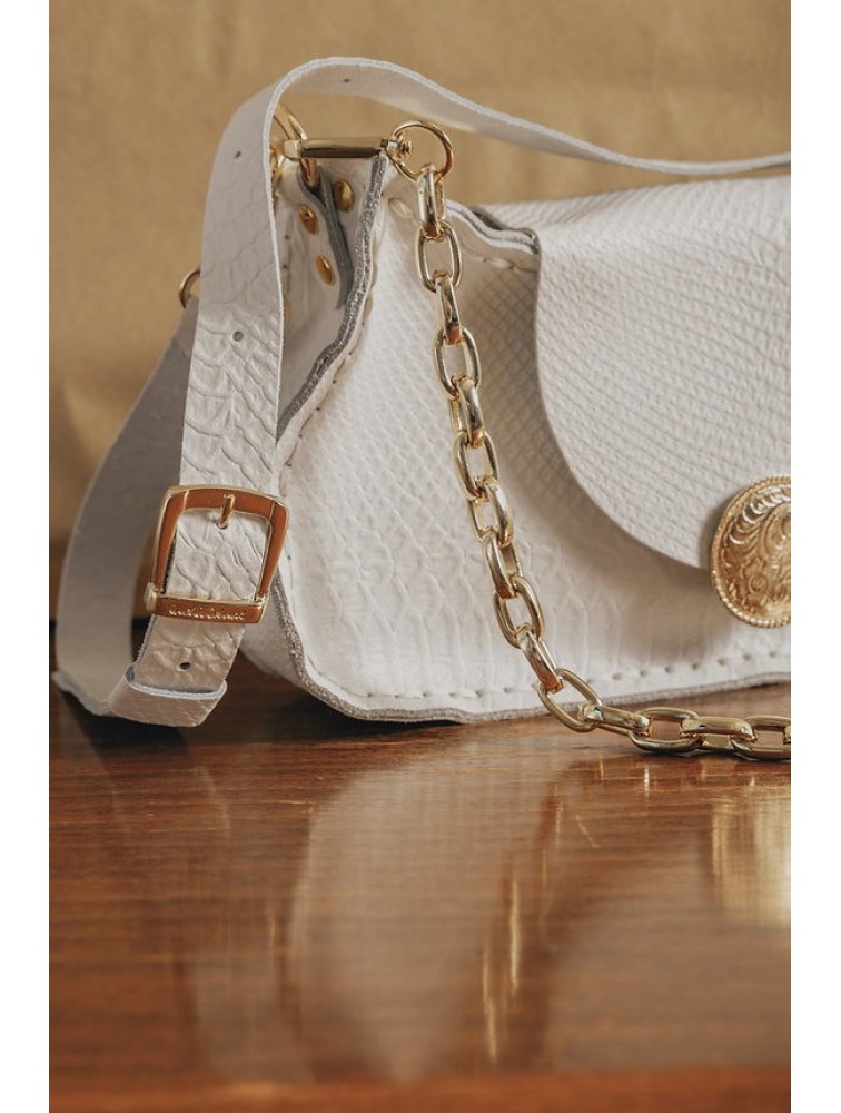 INDIVIDUAL Rise and Shine  Shoulder Bag Off-White Gold