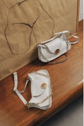 INDIVIDUAL Rise and Shine  Shoulder Bag Off-White Gold