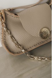 INDIVIDUAL Rise and Shine  Shoulder Bag Stone Beige Gold