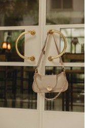 INDIVIDUAL Rise and Shine  Shoulder Bag Stone Beige Gold