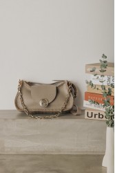 INDIVIDUAL Rise and Shine  Shoulder Bag Stone Beige Gold