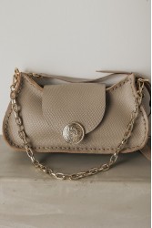 INDIVIDUAL Rise and Shine  Shoulder Bag Stone Beige Gold
