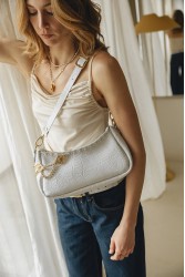 INDIVIDUAL Rushmere Shoulder Bag Off-White Gold