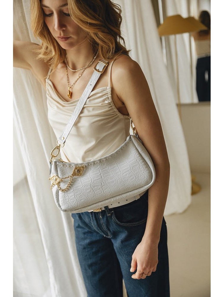 INDIVIDUAL Rushmere Shoulder Bag Off-White Gold