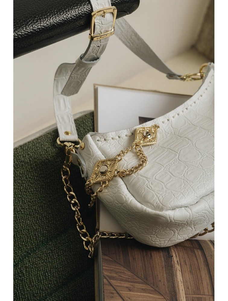 INDIVIDUAL Rushmere Shoulder Bag Off-White Gold