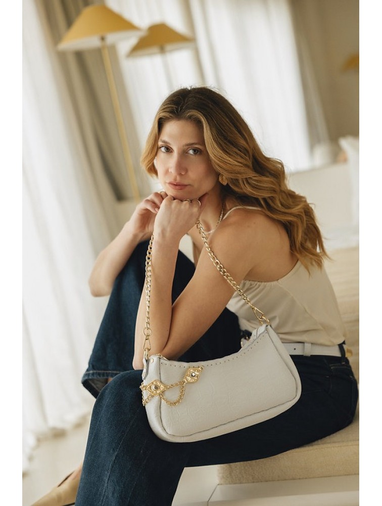 INDIVIDUAL Rushmere Shoulder Bag Off-White Gold