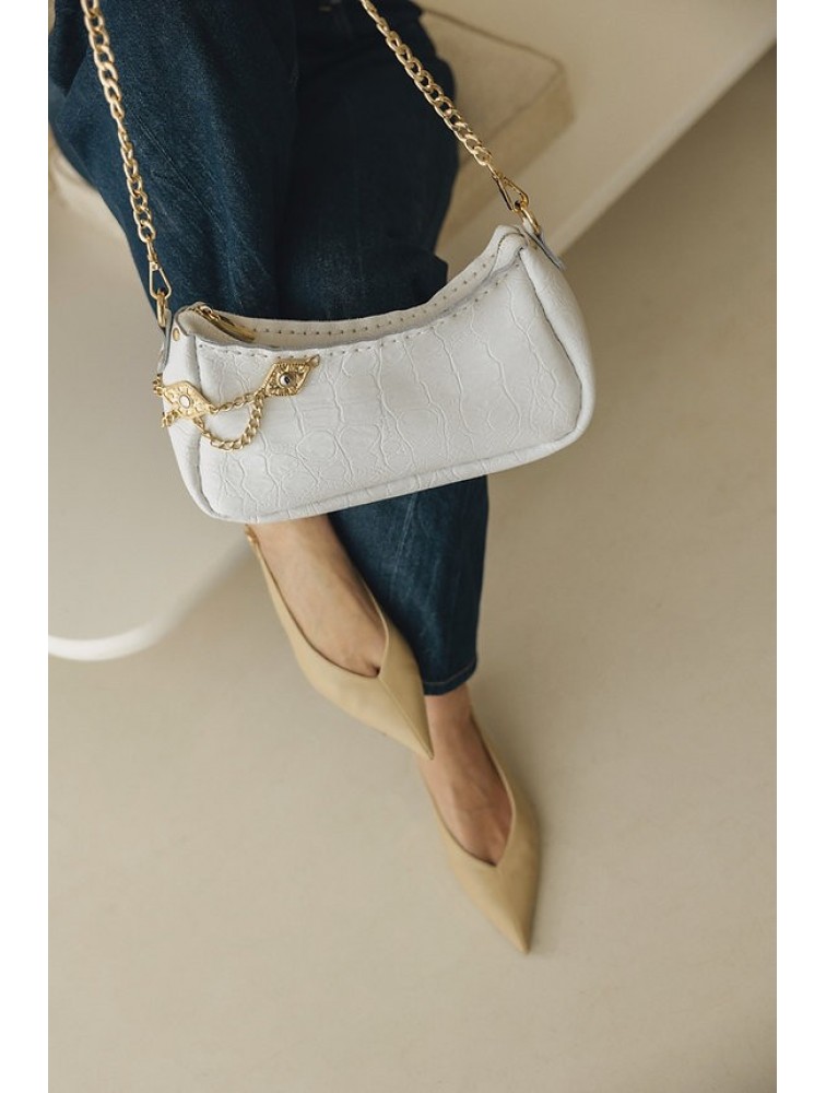 INDIVIDUAL Rushmere Shoulder Bag Off-White Gold