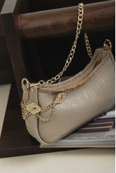 INDIVIDUAL Rushmere Shoulder Bag Stone Beige Gold