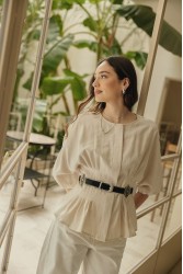 INDIVIDUAL Severina Black Leather Belt