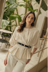 INDIVIDUAL Severina Black Leather Belt