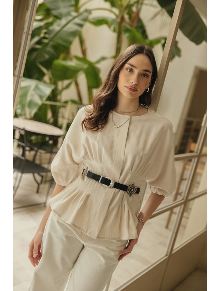 INDIVIDUAL Severina Black Leather Belt