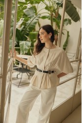 INDIVIDUAL Severina Black Leather Belt