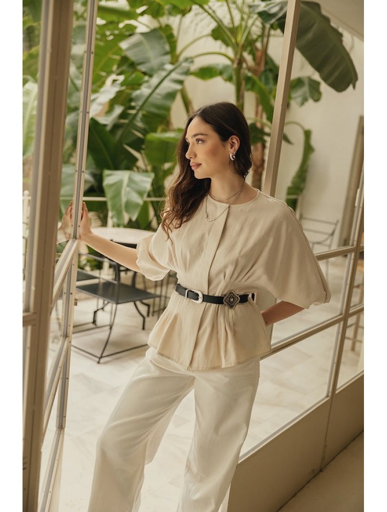 INDIVIDUAL Severina Black Leather Belt