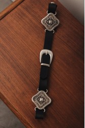 INDIVIDUAL Severina Black Leather Belt