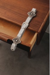 INDIVIDUAL Severina Off-White Leather Belt