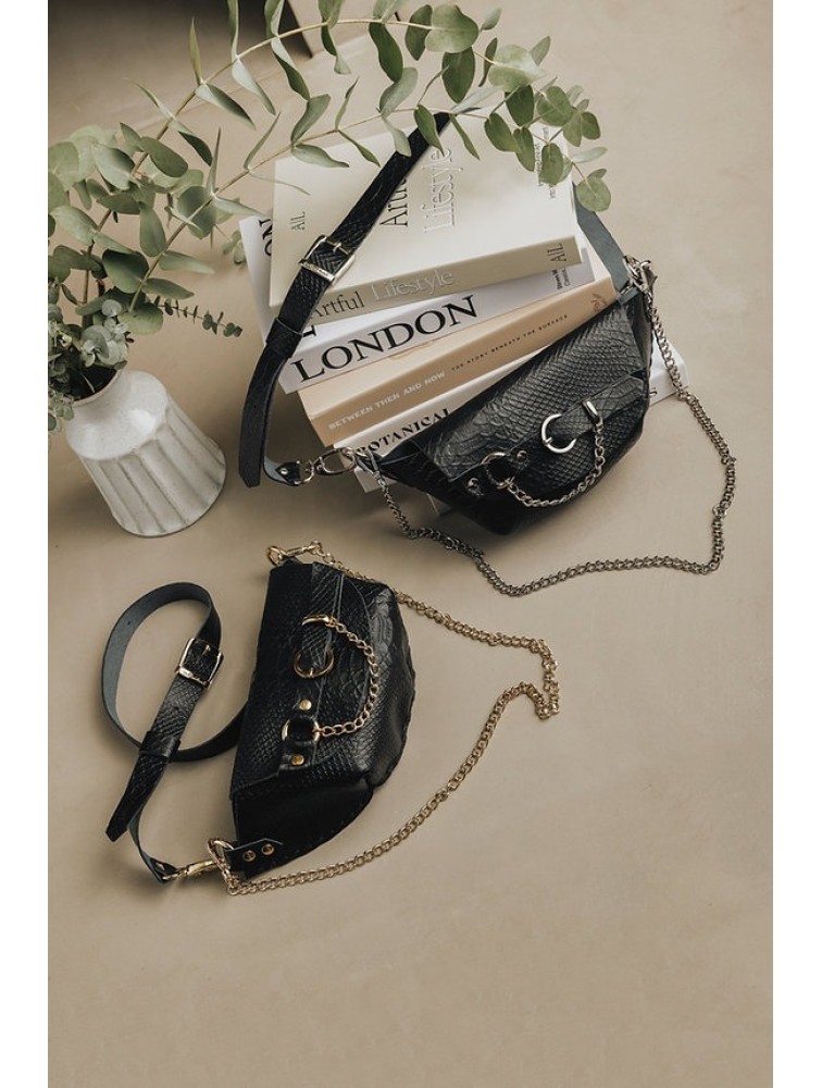 INDIVIDUAL Strong Enough Waist Bag Black Nickel