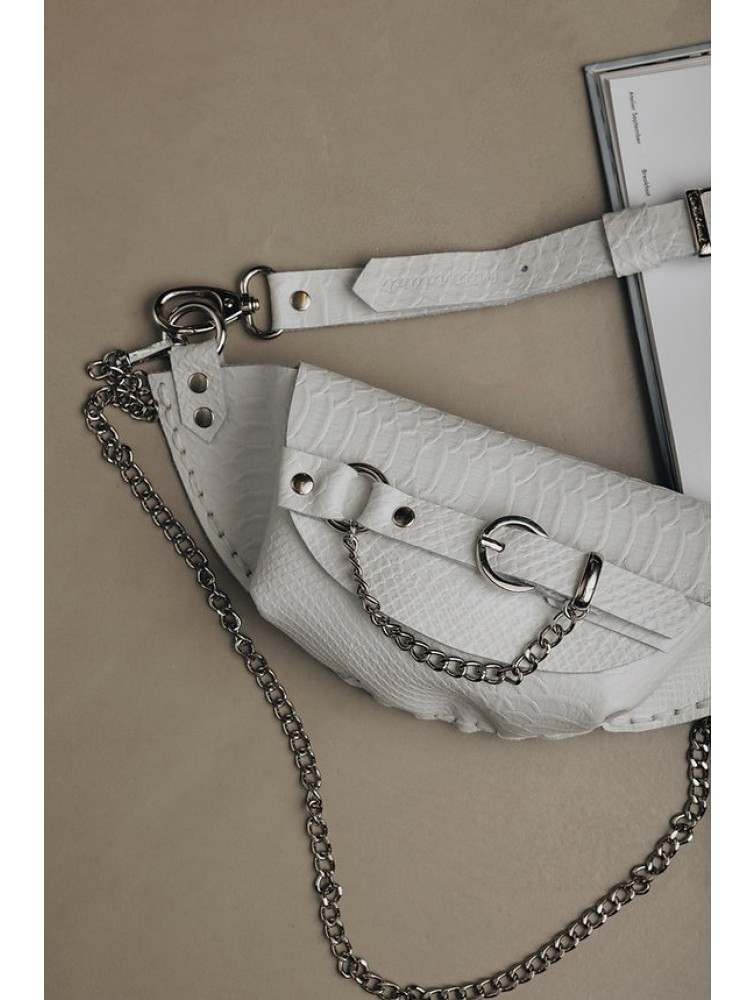 INDIVIDUAL Strong Enough Waist Bag Off-White Nickel