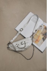INDIVIDUAL Strong Enough Waist Bag Off-White Nickel