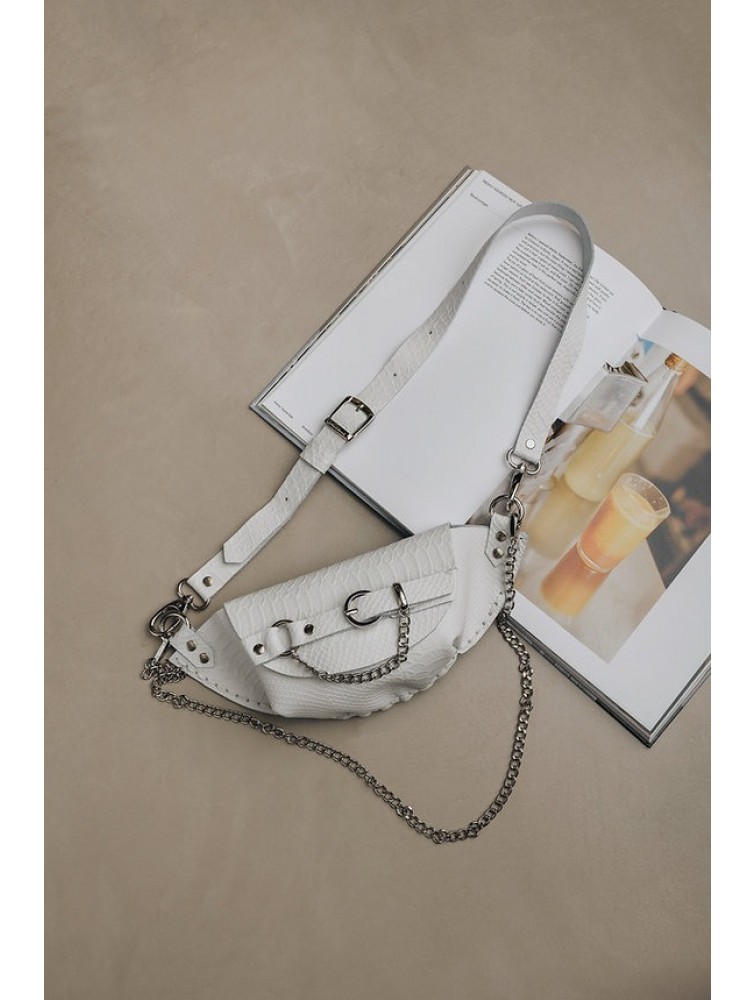INDIVIDUAL Strong Enough Waist Bag Off-White Nickel